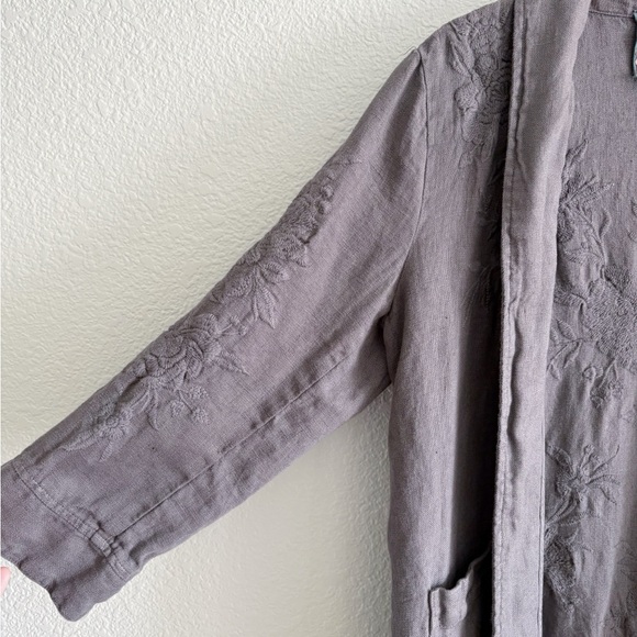 Johnny Was Sadie Heavy Linen Coat - Picture 5 of 9